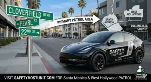 Safety Host Unit patrol vehicle in West Hollywood