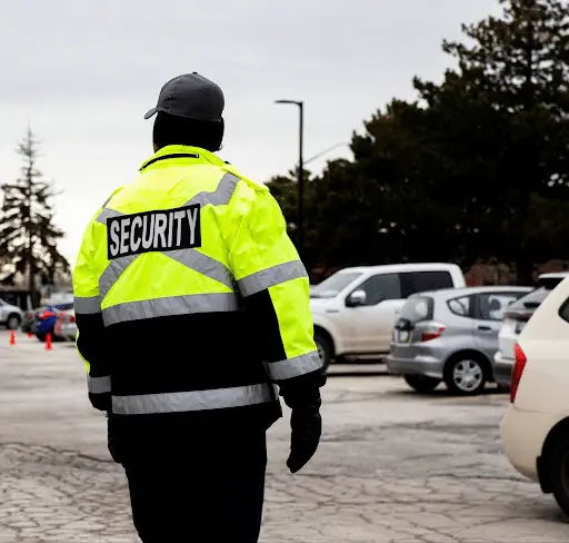 Security Guard at Parking Lot