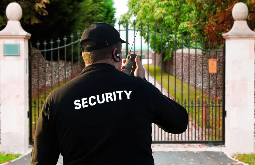 Guard with Walkie Talkie